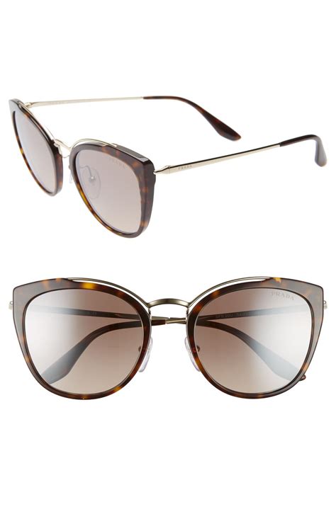 prada phantos 54mm gradient cat eye sunglasses|PRADA .